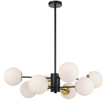 Blundell Frosted Glass 8 Light Pendant